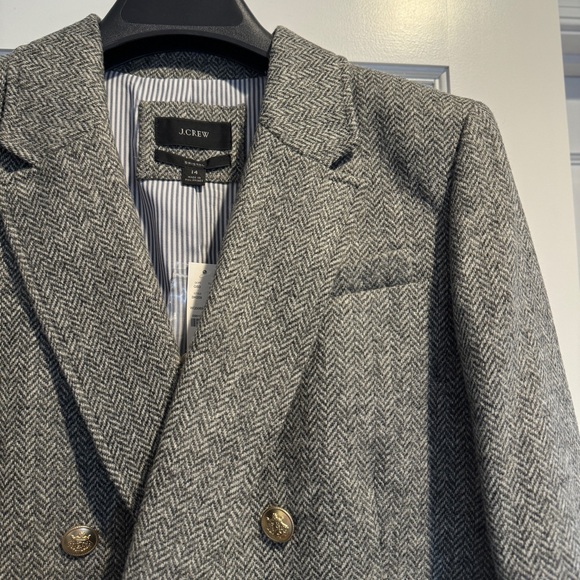 J. Crew Bristol blazer in graphite herringbone wool - Picture 8 of 12